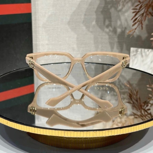 NWT Gucci GG1536O - 007 Nude Eyeglasses - Picture 7 of 10